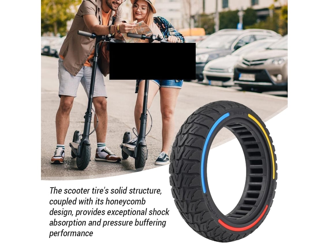 Pneu sólido 10x2.5 S/MARCA, para Xiaomi Scooter 4/4 Pro, honeycomb