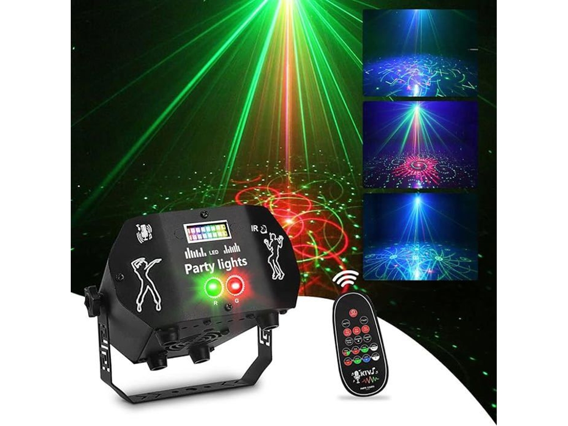 Luz de palco com controle remoto - ZGEER - 60 modos RGB, luz de discoteca controlada por música e estroboscópio, bola de discoteca ZGEER