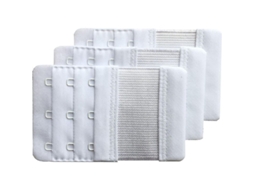 Kit de 3 Extensores de Sutiã com 3 Ganchos Macios e Confortáveis para Mulheres