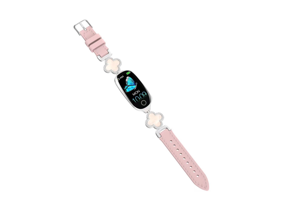 Smartwatch F81 CZHHMART, monitor glicose, Spo2, pressão, temperatura, frequência cardíaca, rosa
