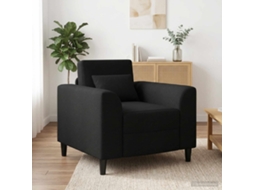 Vidaxl Poltrona Preto Tecido