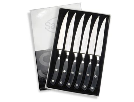 Faca De Cozinha Ergoforge, Aço, Preto, 2,3x16x25 Cm, Sanelli