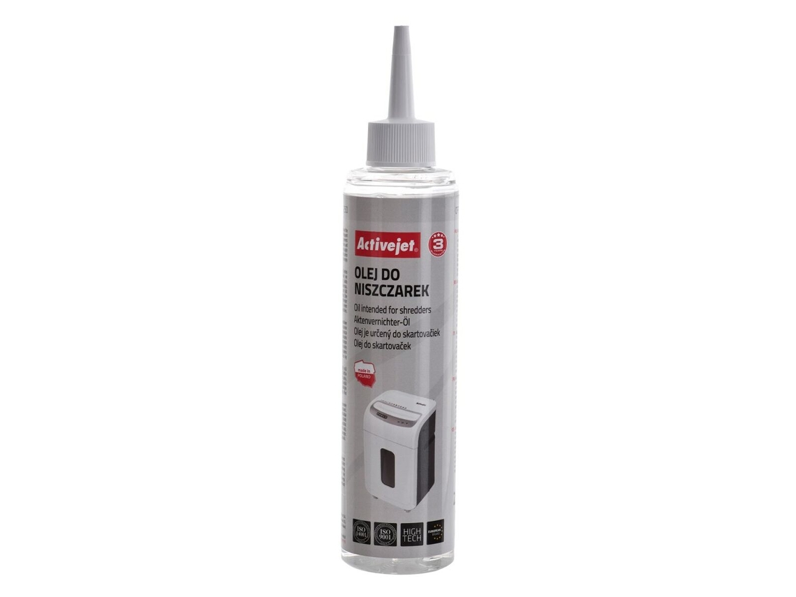 Óleo Lubrificante para Trituradoras de Papel ACTIVEJET Aso-250 250 Ml