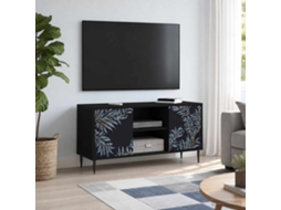 Vidaxl Gabinete Para Tv Dokkum 102 X 33 X 51 Cm Carvalho Preto