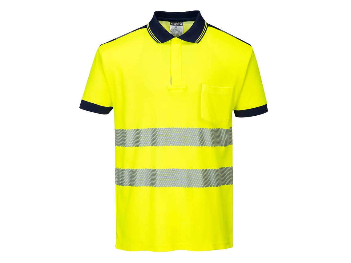 Polo M/c Alta Visibilidade Pw3 - Conforto E Segurança Laranja E Preto / 5xl