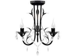 Chandelier, Chandelier Vidaxl Preto Metal (30 X 35 Cm)