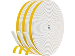 Fita Isolante Para Janelas E Portas, Autoadesiva De Isolamento Acústico, 6 Mm X 3 Mm X 15 M No Total, De Vedação De Borracha De Espuma