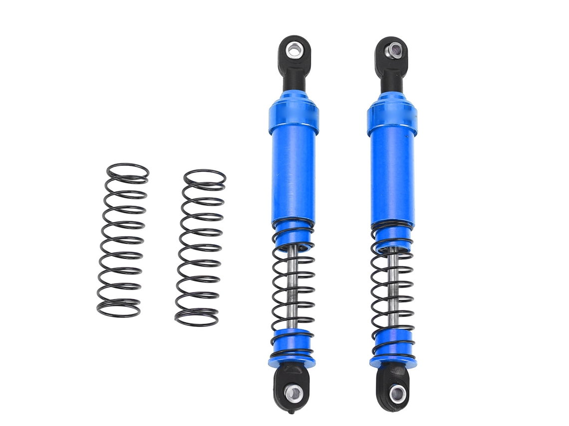 Conjunto de Amortecedores de Óleo de Alumínio 95mm para Carros Rc Scx10 1/10 Azul S/MARCA