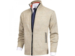 2026-jersey Casual De Otoño Para Hombre Con Botones Cuello Alto Slim Fit Tuc Xxl Vino Tinto