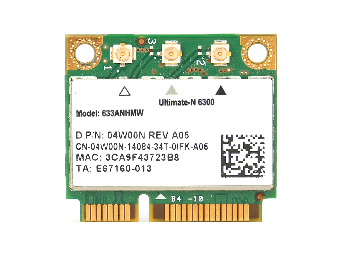 Placa de rede (banda dupla 2,4/5 GHz, 450 Mbps)