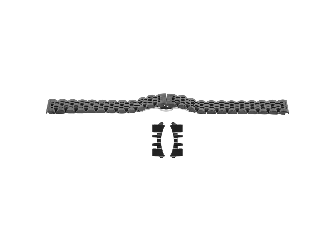 Pulseira de relógio ajustável em aço inoxidável para substituição, 14 mm/0,55 pol.