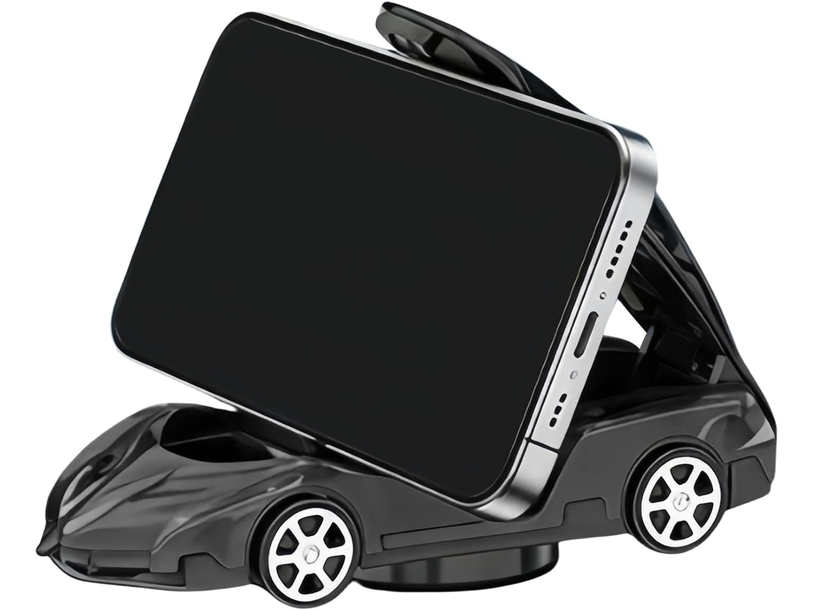 Suporte Universal Para Celular Veicular Com Base Giratória De 360 Graus