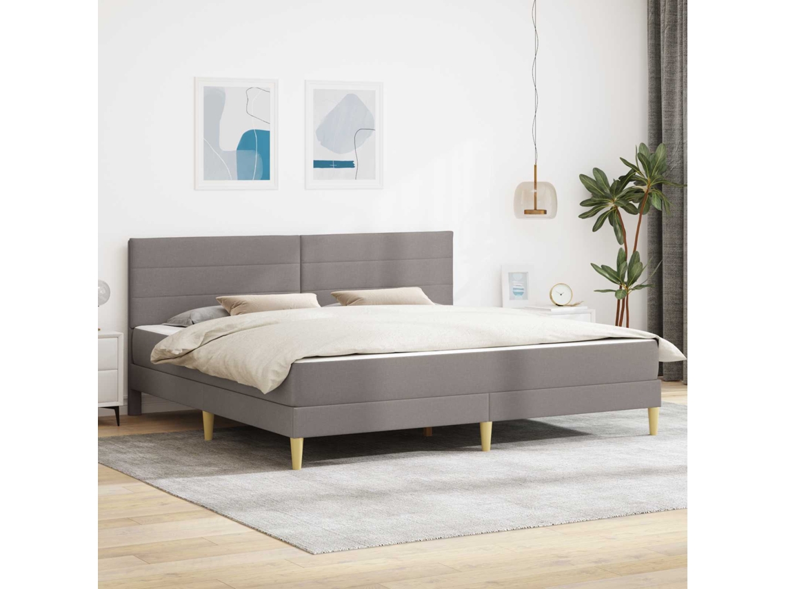 Vidaxl Estrutura Da Cama 200 X 200 Cm Cinzento-acastanhado