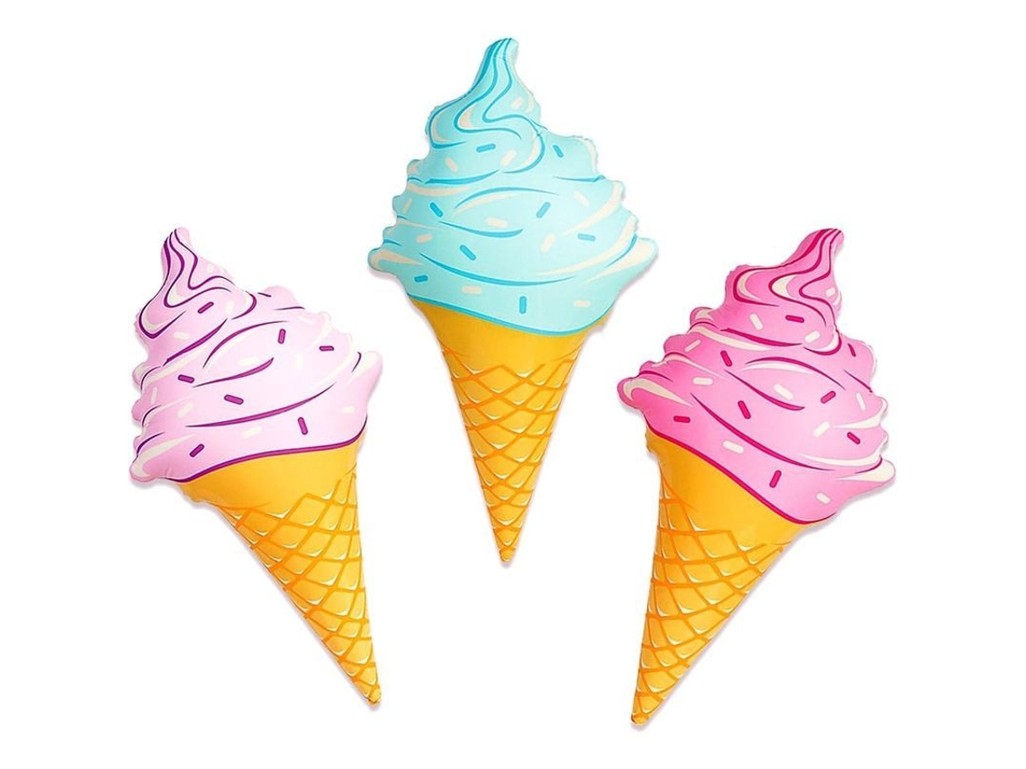 2026 juego Gigante de Conos de Helado Inflables para Niños Y Adultos, 91,44 Cm (paquete de 3)