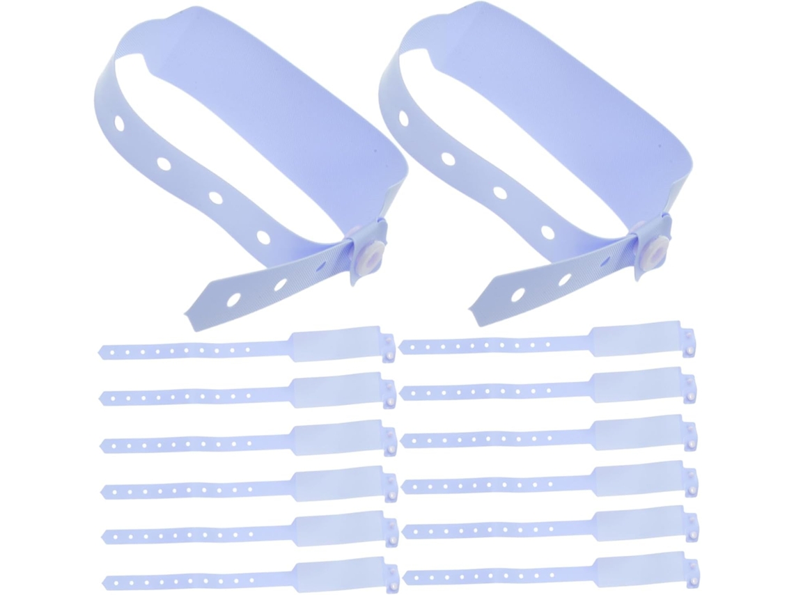 Pulseiras De Identificação Médica Para Pacientes Hospitalizados, 100 Unidades Em Pvc, Com Escrita Personalizável, Para
