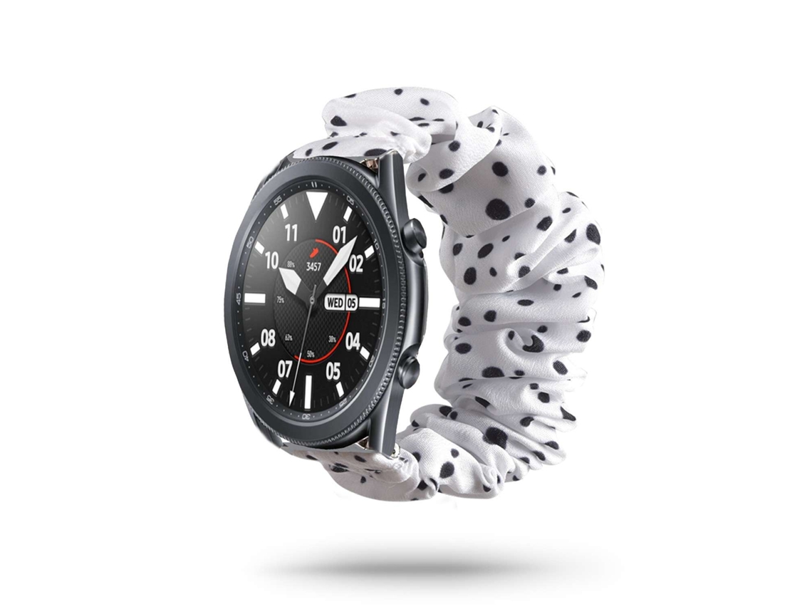 Bracelete Garmin D2 Air Pulseira Scrunchie Preto e Branco