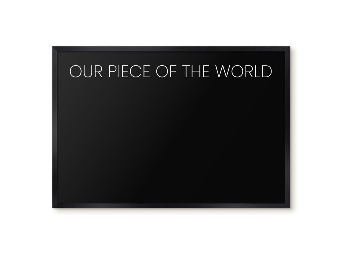 Magnetic Board Our Piece Of The World For The Living Room Espelharte (60x40 Cm)