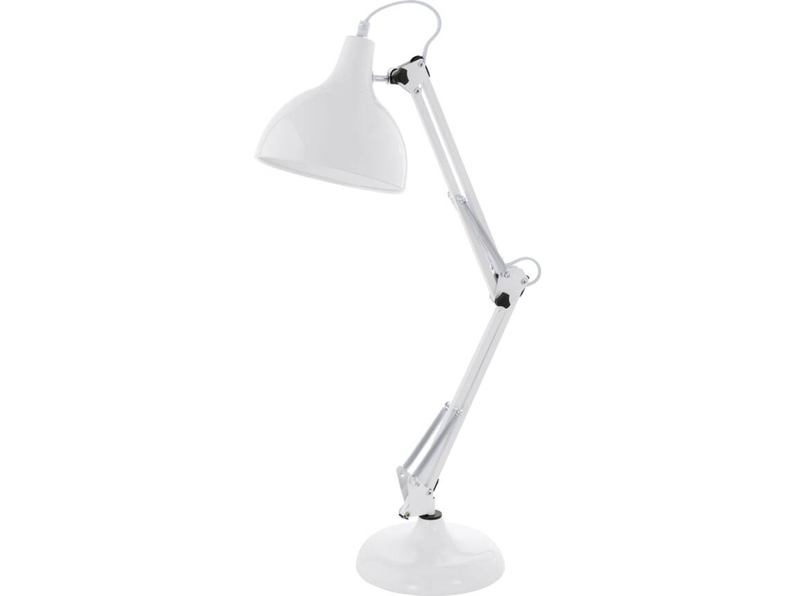 Candeeiro de Mesa EGLO 190 Borgillio (Branco - E27 x 1 x 60 W - Aço)