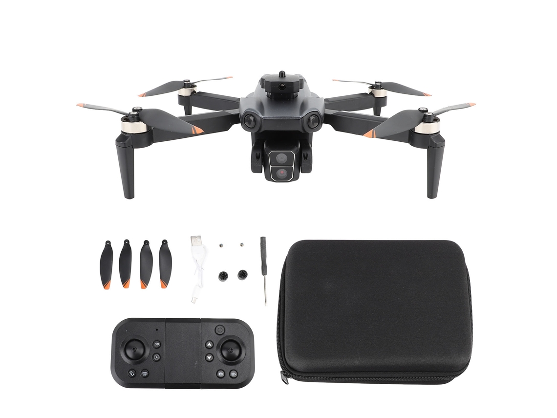 Drone Rc Com Câmera 4k Dual, Evitação De Obstáculos, Posicionamento De Fluxo Óptico, Wifi, Quadricóptero Preto