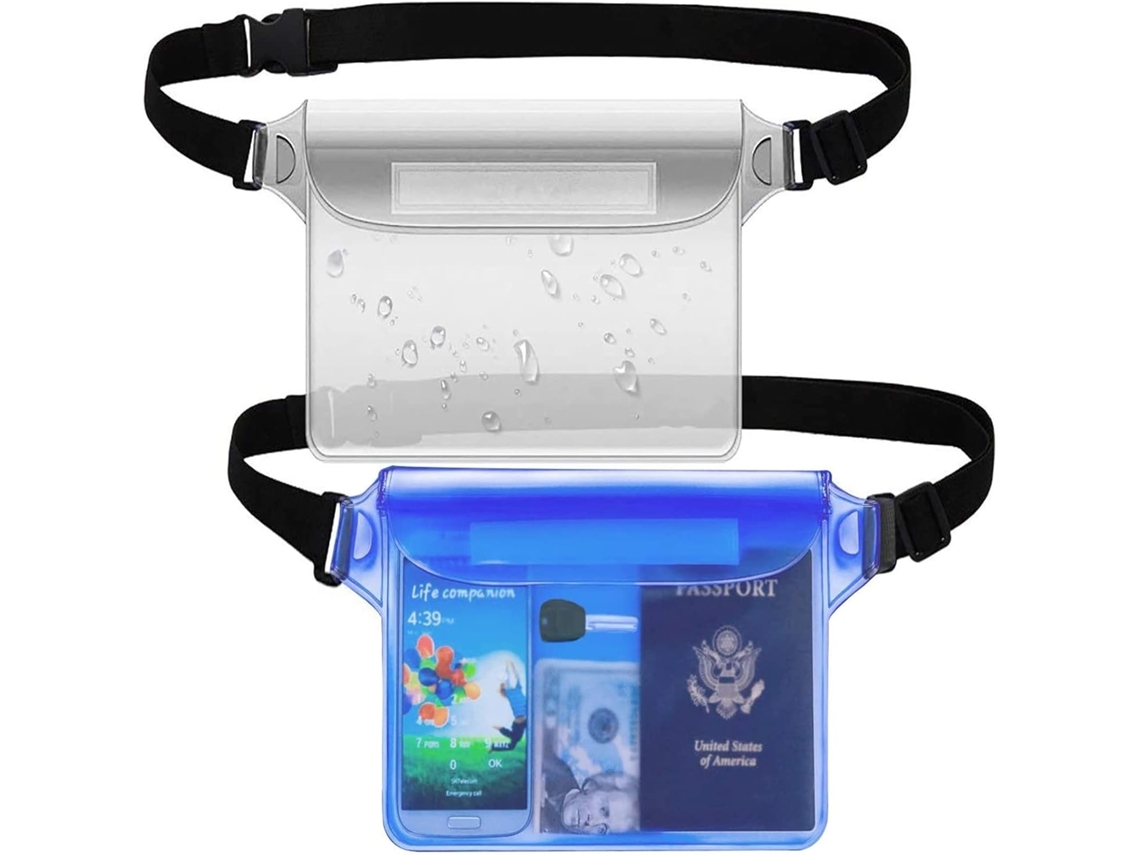 Bolsa de Cintura AQUAFORGE nylon grande capacidade leve para academia