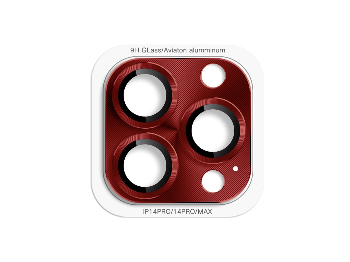A Película Metálica Para Lentes É Adequada Paracapa Protetora Vermelha Com Estampa De Cd Para Iphone 17 Pro
