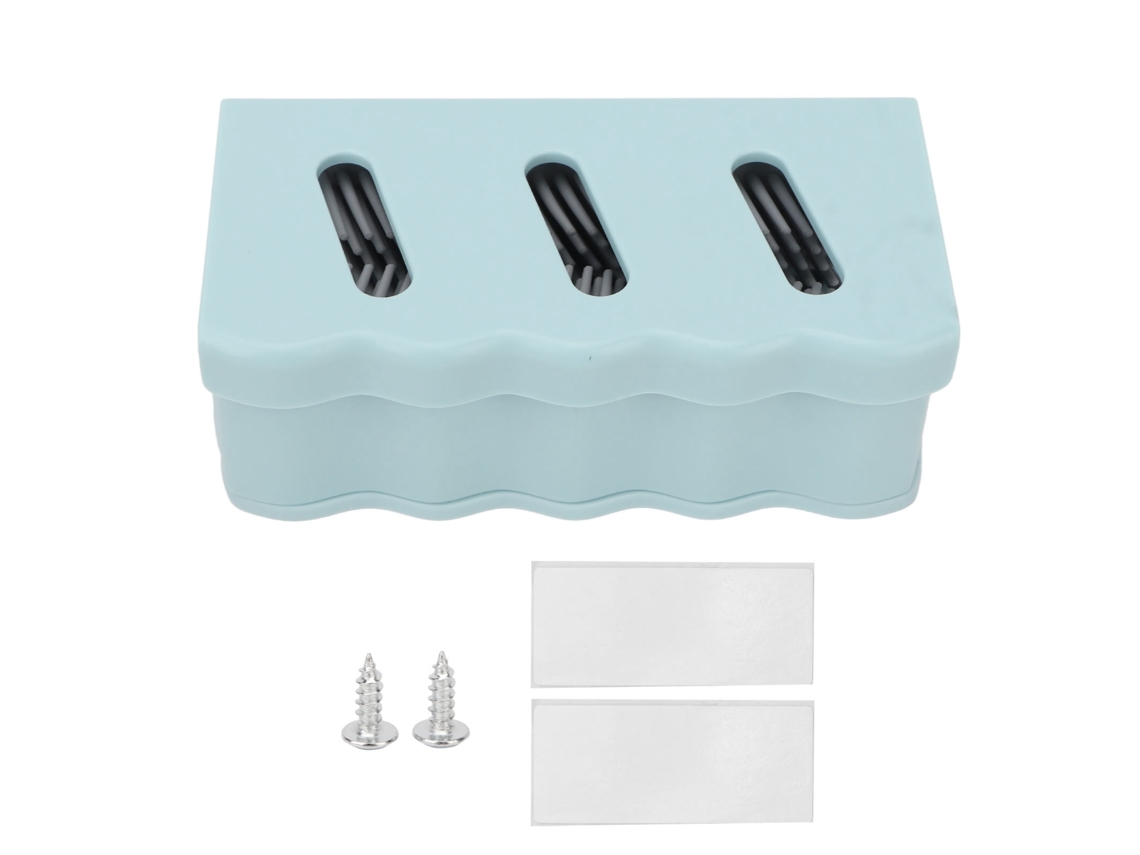 Capturador De Cabelo De Silicone Azul Para Banheiro - Previne Entupimento De Ralos
