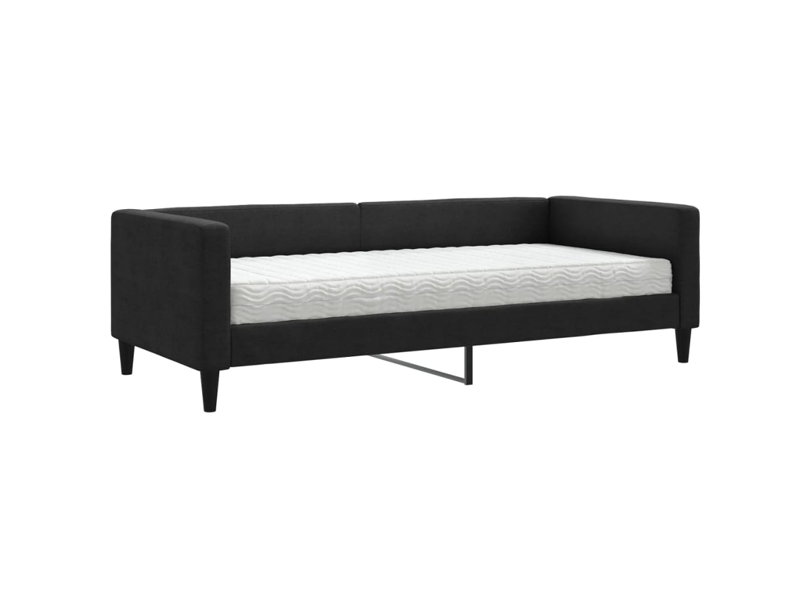 Daybed With Mattress, Daybeds With Mattresses Vidaxl Preto Tecido (90 X 200 Cm)