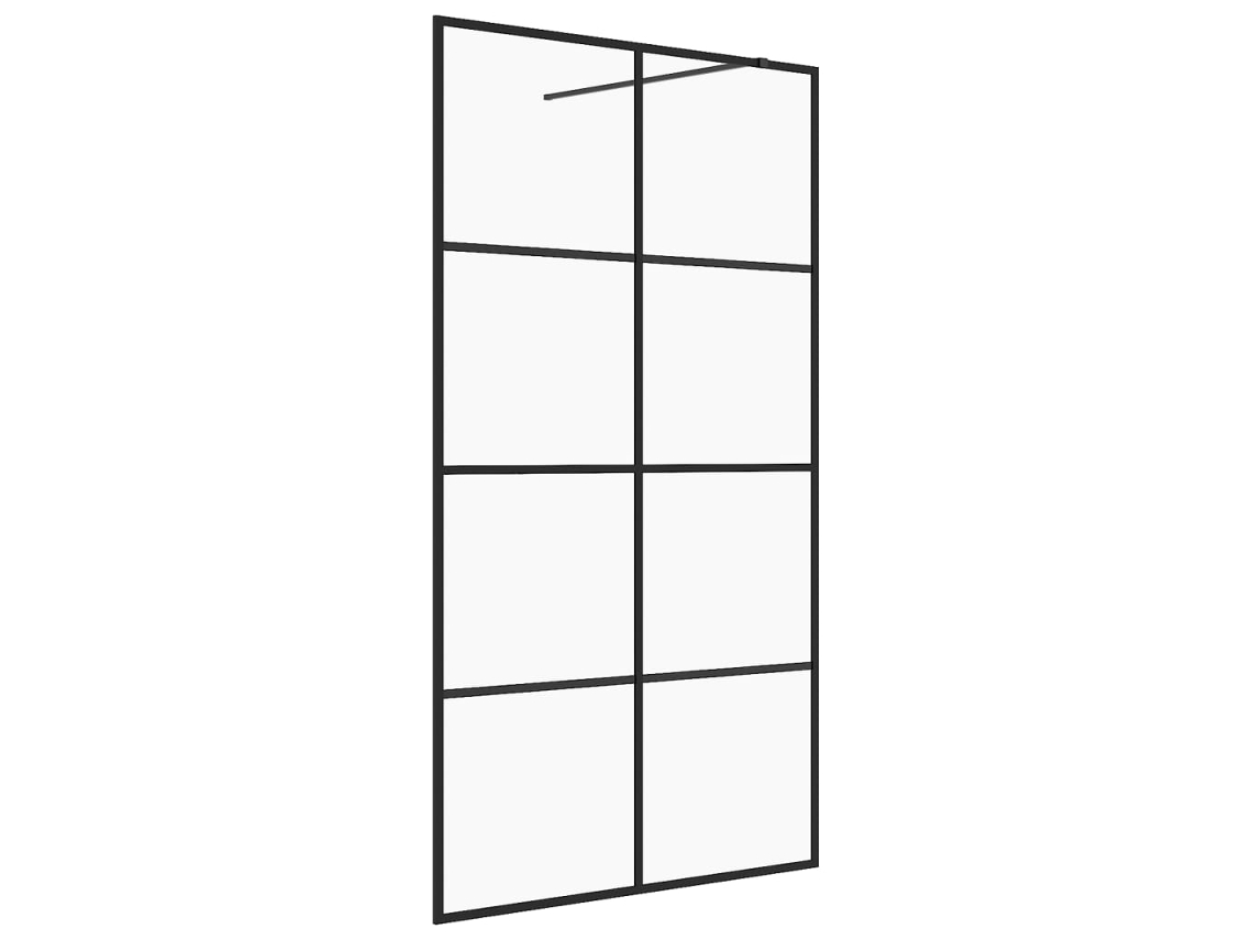 Shower Wall, Shower Walls Vidaxl Preto Vidro (90 X 195 Cm)
