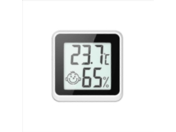 Termômetro E Higrômetro Digital Mini Com Led E Indicador De Clima Interno