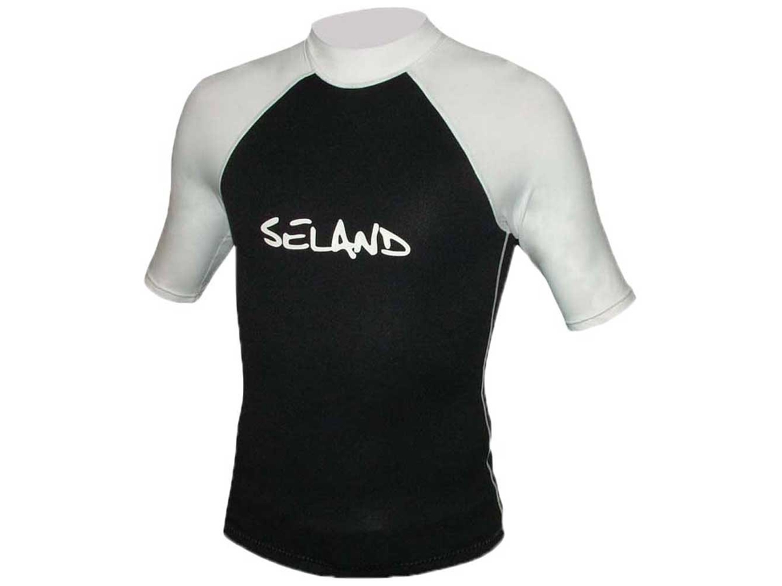 Camiseta Manga Curta Neoprene Bali Preto Xsseland