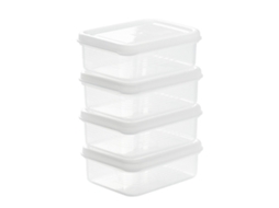 Recipiente de Armazenamento Multiuso para Carne Congelada Transparente Organizador de Geladeira Cozinha