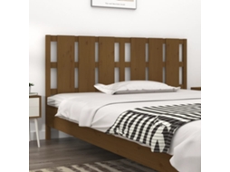 Vidaxl Cabeceira De Cama 185,5x4x100 Cm Pinho Maciço Castanho Mel