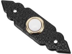 Campainha Retrô De Metal Sherchpry, Botão Vintage Preto Com Fio Portas De Casa E Varandas Externas