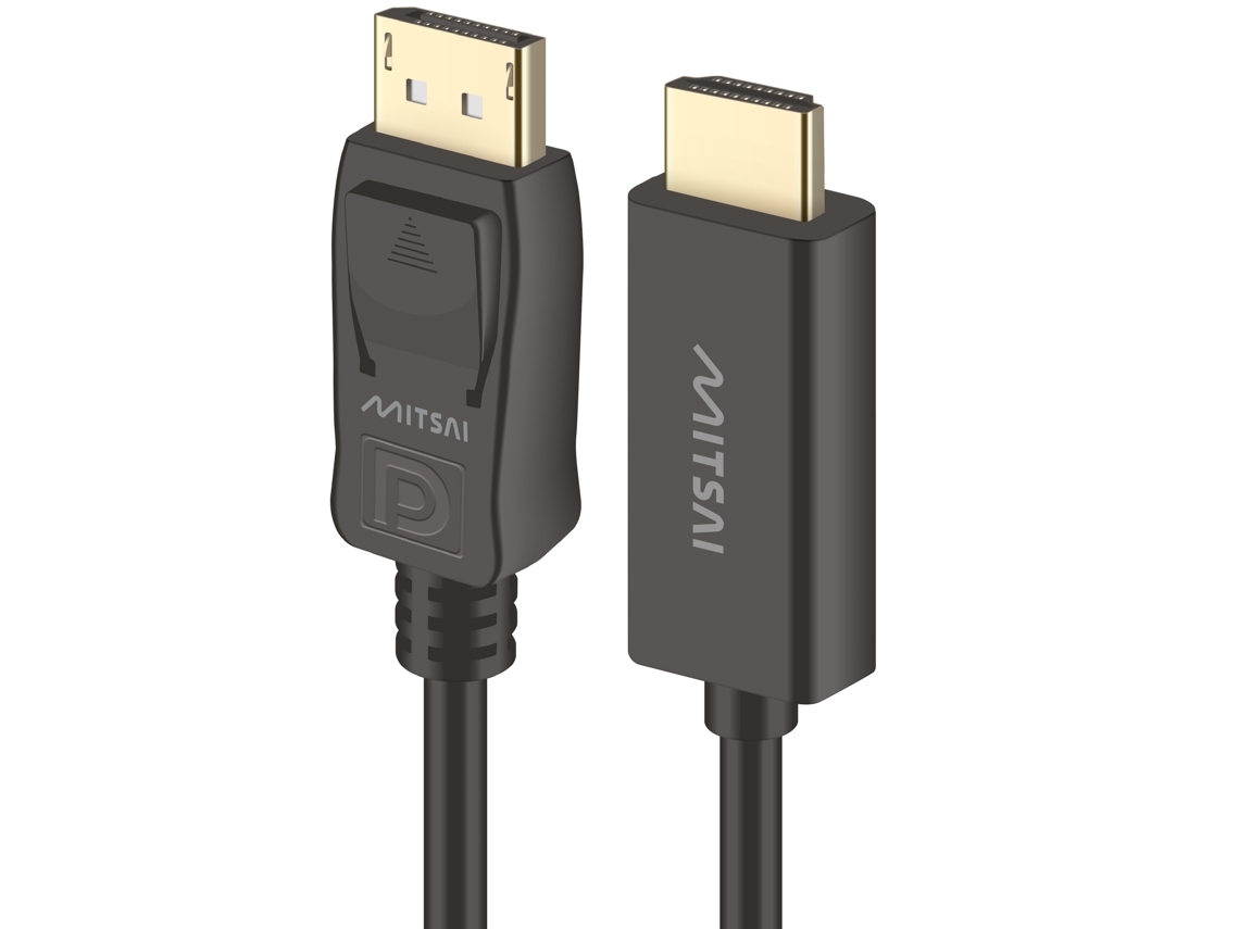Cabo HDMI MITSAI (Outlet Caixa Aberta - DisplayPort – 1.8m – Preto)