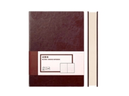 Cuadernos De Diario 25k De Piel Pu Vintage 160 Páginas Para Escuela Oficina Empresa Marrón