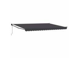 Vidaxl Toldo Retrátil Elétrico Antracite 4 X 2 M