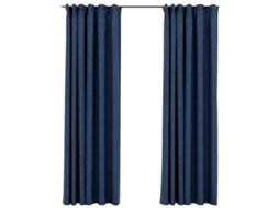 Curtain, Curtains Vidaxl Azul Tecido (140 X 245 Cm)