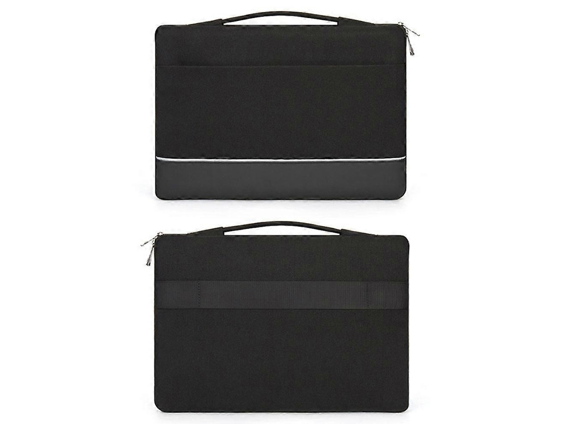 Bolsa Em Couro Pu Para Portátil De 13,3 Polegadas, Preto Elysve