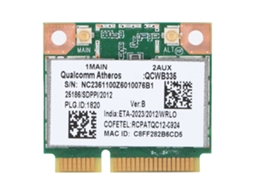 Placa De Rede Sem Fio Bluetooth 4.0 Qualcomm Atheros Ar9565 Qcwb335 150mbps Mini Pci E Universal