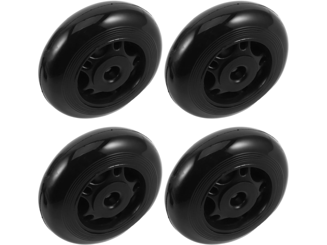 Conjunto De 4 Rodas Para Equipamentos Ginástica, Com Furo 8 Mm