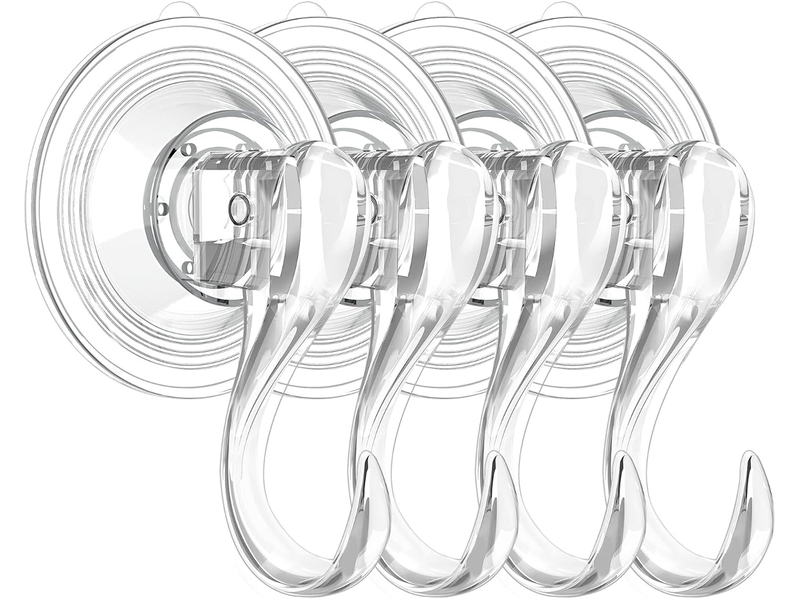 Ganchos De Ventosa Multifuncionais, Resistentes E Reutilizáveis, Com Capacidade De Sucção Até 3 Kg(6, 6 Libras), Ideais Para Banheiro, Janelas