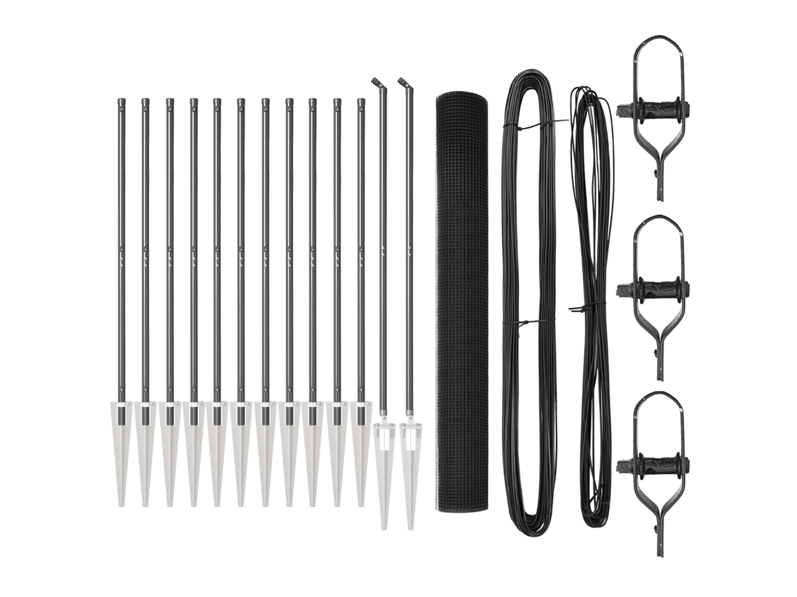 Conjunto 1 Painéis De Cerca Vidaxl Cinzento Aço (25 X 1,2 M)