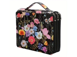 Estojo para Lápis, Portátil, Floral, Estudantes AQUAFORGE