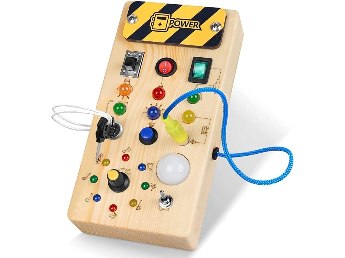 Pc Music Montessori Activity Board Em Madeira Com 8 Ledsmo Slowmoose