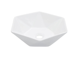 Basin, Basins Vidaxl Branco Cerâmica (n/a)