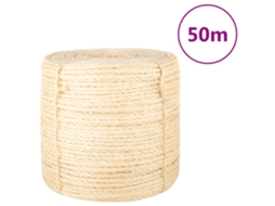 Vidaxl Corda 100% Sisal 6 Mm 50 M