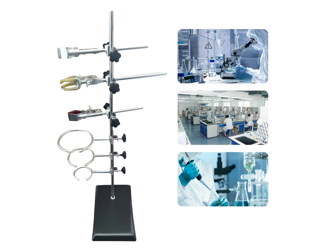 Suporte De Laboratório, Material De Ferro De Alta Classe, Resistência A Temperaturas Ultra-altas, Altura Ajustável, Braçadeiras Para Frascos