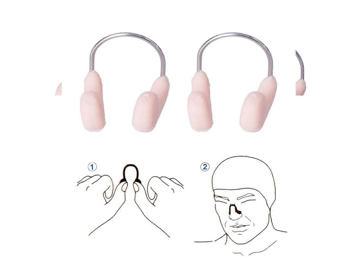 Conjunto De 6 Clipes Nasais Anti-asfixia Para Natação, Clipes Nasais Profissionais Com Arame Para Proteção Subaquática Do Nariz