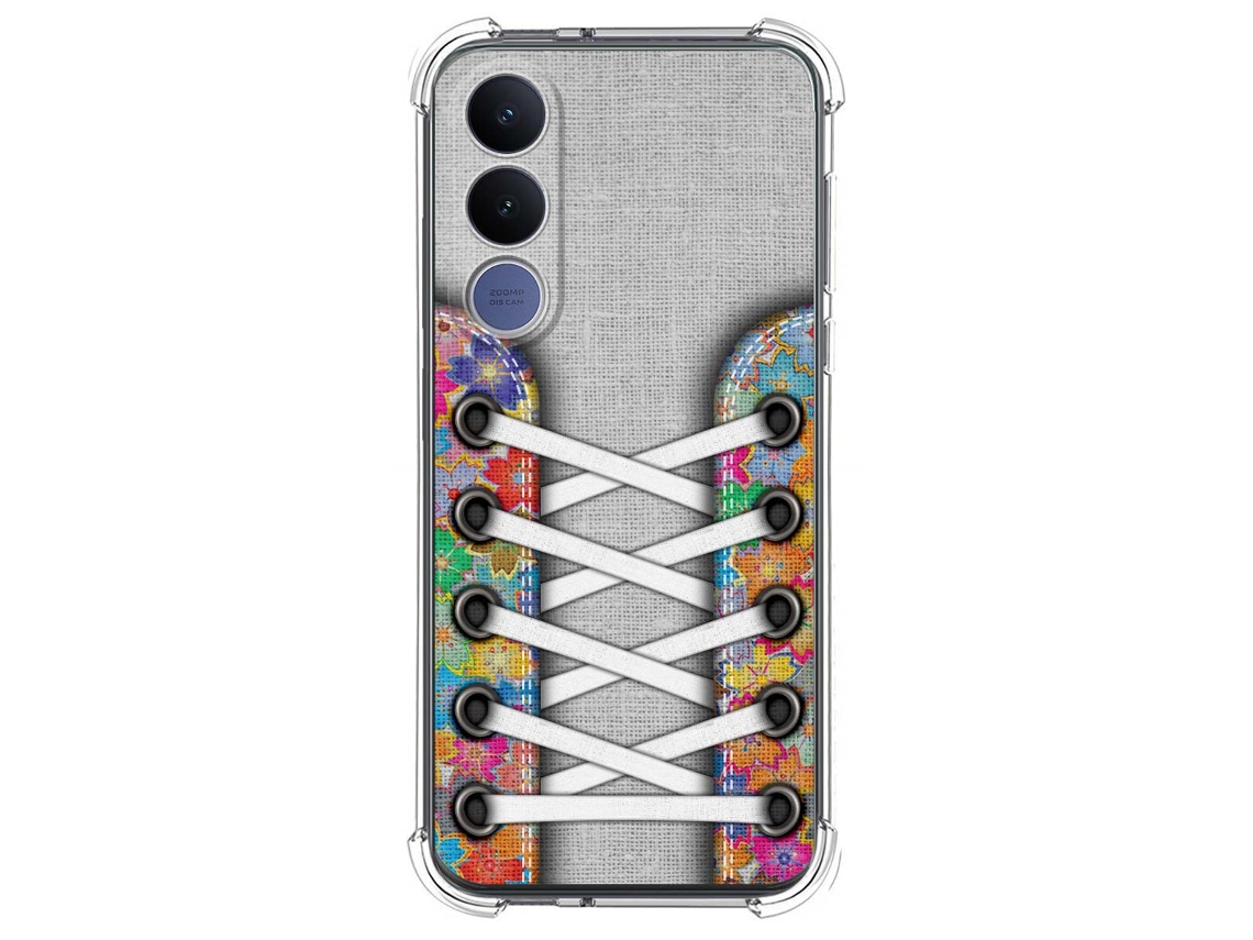 Capa Tumundosmartphone De Silicone À Prova De Choque Para Vivo V70 Fe Estampa De Tênis 04 Desenhos