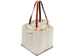 Sacola de Compras Estilo Feira com 7 Bolsos, Lona Resistente CHARM